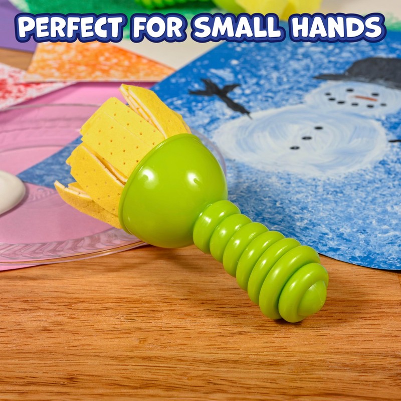 READY 2 LEARN Textured Art Tools - 4 Green Paint