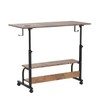 Armocity Height Adjustable Standing Desk with Power Outlets, 39" Manual