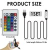 LANAFAY 5V-24Keys USB IR RGB Strips Controller 16 Colors 5
