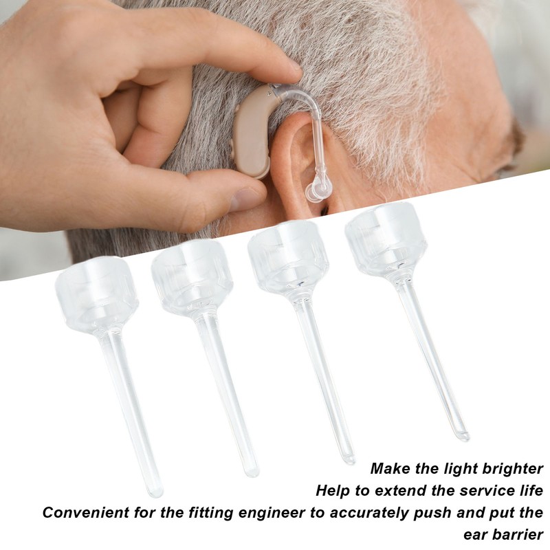 4pcs Ear Checking Penlight Replacement Tips Ear Wax Removal Hearing