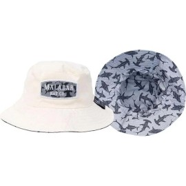 KC Republic Kids Reversible Bucket Hat with Shark Print, for Boys,Bucket Hat Ages 2-13 Years