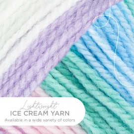 Lion Brand Yarn - Hilo de helado para bebé para ganchillo y tejer, 1 paquete, poción de amor