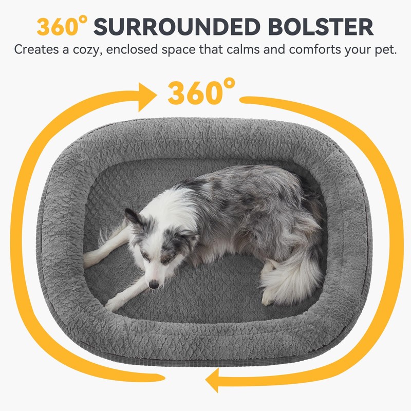 JOEJOY Orthopedic Dog Beds Large Sized Dog, XL Egg-Crate Memory