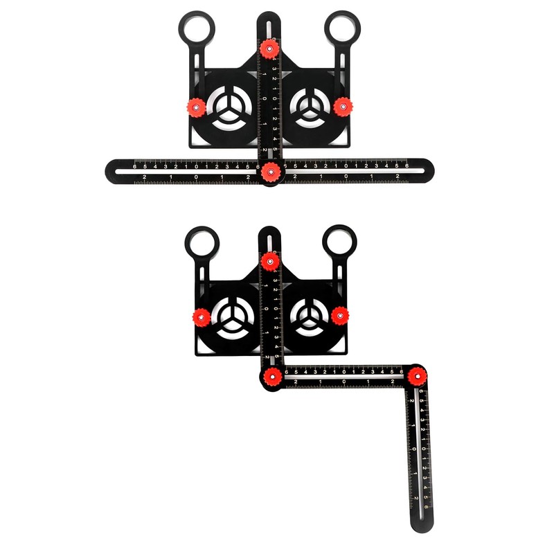 QWORK® Template Tool, 12 Sides Angle Template Multi Angle Ruler