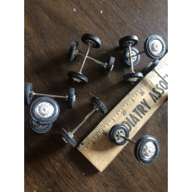 Small set of toy car wheels Lot Of 8 Axles (16 Wheels)