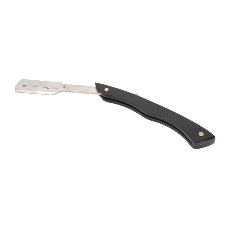 Beard Blade Holder Stainless Steel Foldable Manual Barber Straight Edge