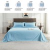 WODFAMY Microfiber Easy Fit Queen Size Bed Sheet Set Extra