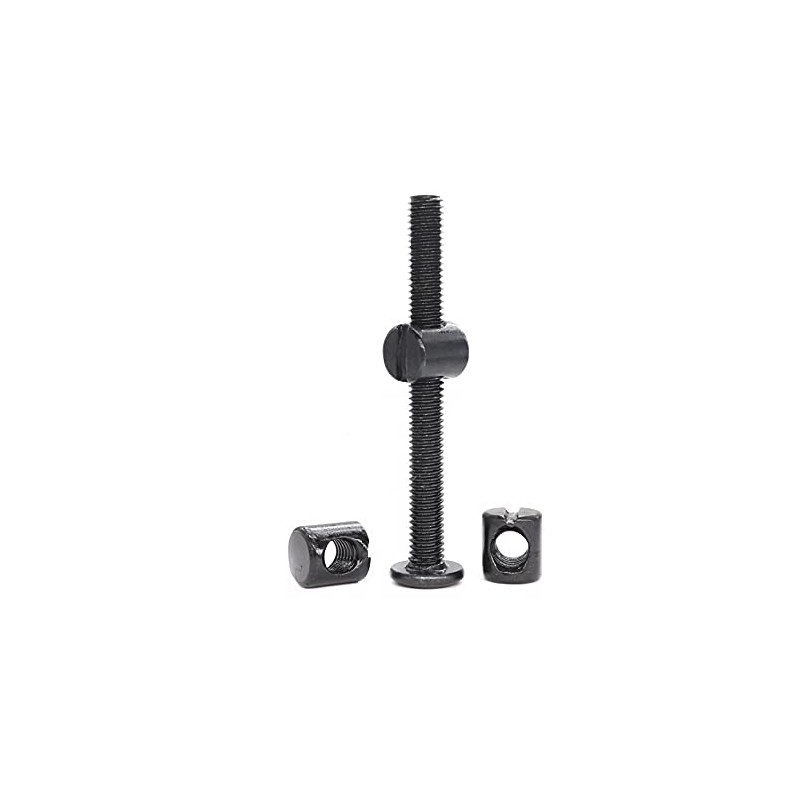 cSeao 10-Pack M6 60mm Black Socket Cap Screws Barrel Nuts