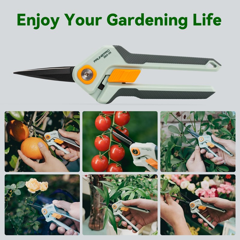 PrunePro Pruning Shears Gardening Scissors Set Professional Hand Pruner Sharp