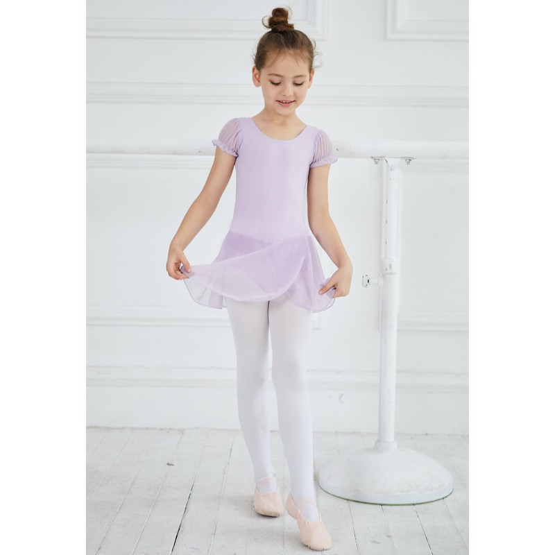 Leotardo de ballet para niñas pequeñas para danza, falda con