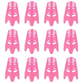 PATIKIL 12pcs Plastic Golf Tees 45mm Golf Simulator Tees Golf Mat Tee Practice Training Winter Turf Outdoor Indoor Driving Range Hitting Mat Red