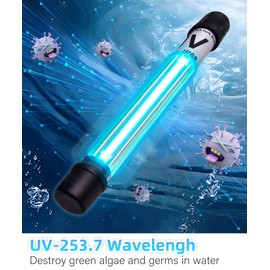 Aquarium Filter U-Very Suitable for 40-150 Gallon Tank, 400GPH Fish Tank Filters for Green Control, Internal Submersible Pump for Turtle Tank, Small Pond, Pool Filter, Cold Plunge Ice Bath Hot Tub