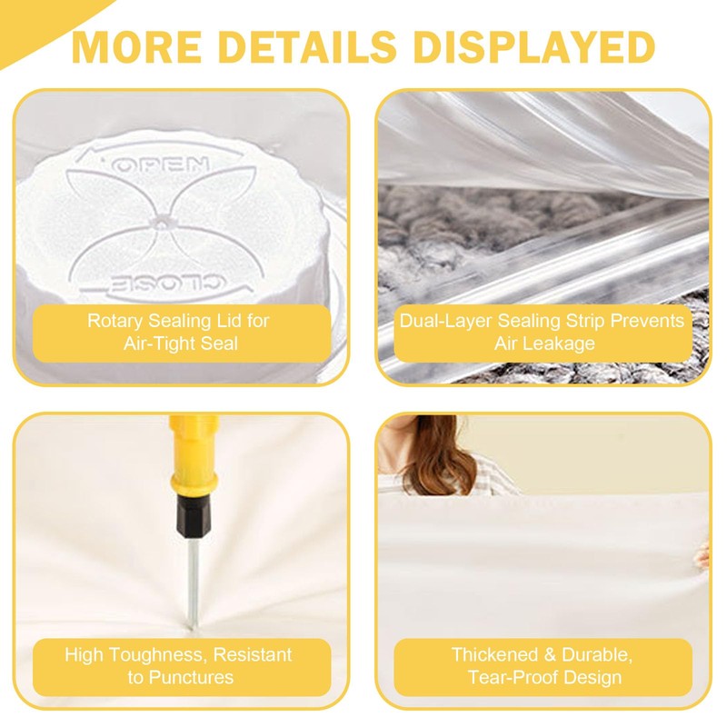Large Vacuum Storage Bags, 220x100cm Mattress Vacuum Storage Bag, Waterproof