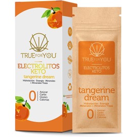 Electrolitos sin Azúcar, Hidratación en Polvo, Fórmula Premium con Minerales Escenciales y Minerales Traza. Keto, Paleo y Vegano, Paquete de 7 Sobres, Cada uno con 1 Porcion de 6.5 Gramos. (Mandarina/Mandarina, 2Pack)