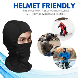 Broken Heart Ski Mask Graphic Balaclava Full Face Cover Winter Sport Fashion Headwear Black