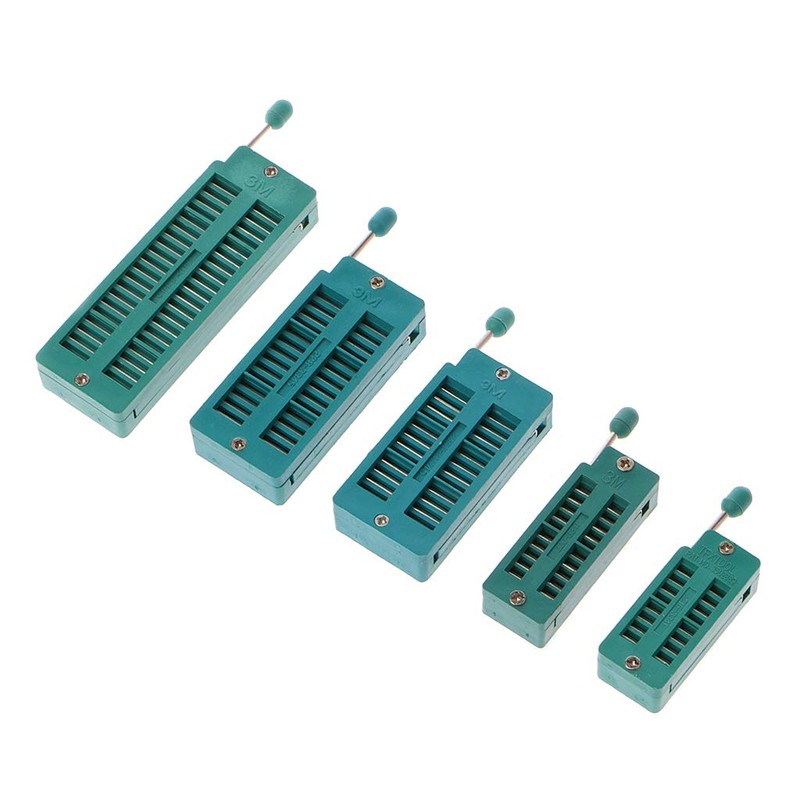 BIlinli 16 20 24 28 40P Pin 2.54MM Green DIP