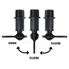 EZwoks 3/4" Water Butt Tap Plastic Snap-Fit Hosepipe Rain Barrel
