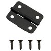 Ruiwaer 50pcs Metal Mini Hinges Retro Hinges 24x18mm with Screws