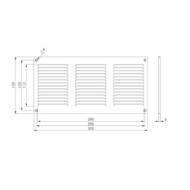 LIRAST 10x4 Vent Cover with Built-in Screen - White Return Air Grille for Wall or Ceiling - Rectangular Metal HVAC Ventilation Register - Outer Dimensions: 11.81" W x 5.91" H