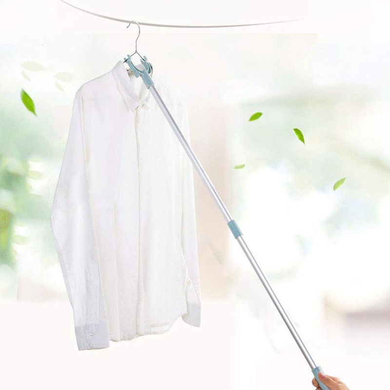 Clothes Hook Pole, Pole To Reach High Hanger, Extendable From