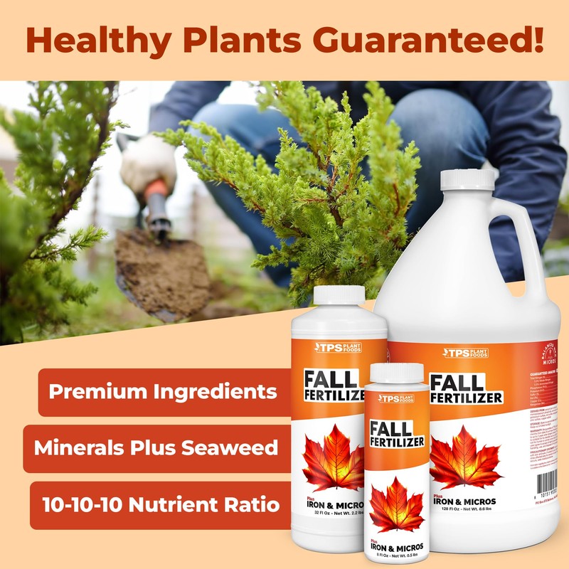 Fall Fertilizer, Complete Liquid Seasonal Plant Food, 1 Gallon (128