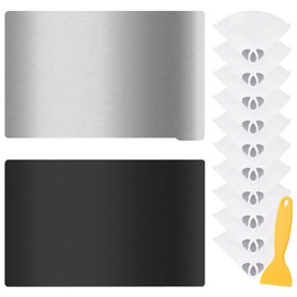 DKARDU Resin 3D Printer Plateform, 3D Printer Build Surface Magnetic Flexible Steel Plate 196 X 126mm 3D Printer Bed Accessories for Elegoo Saturn with Cleaning Tool, Paint Filter