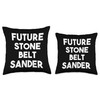 Future Stone Belt Sander Throw Pillow, 16x16, Multicolor