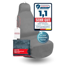 PROTEX Seat Protector for Car Seats, Workshop Protector, Non-Slip and Waterproof, Dirt-Resistant Oxford Material, Ideal Fit