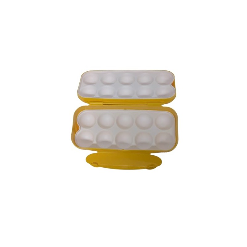 Tupperware Egg Box Columbus Orange for 10x Eggs Yellow Bread