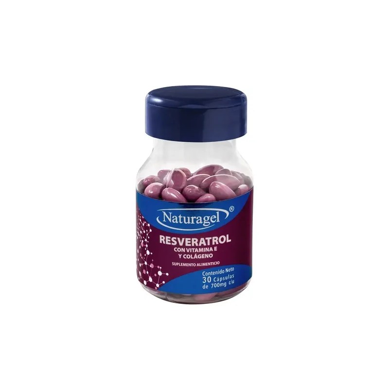 Resveratrol Vitamina Colágeno Cápsulas Naturagel Sabor