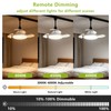 OTeedo 30W Smart Track Fans Light with Remote, Bladeless Fan