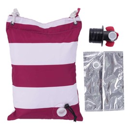 Wine Tote, Wine Tote with Spout Dispenser, Wine Purse Carrier, Bladder Drink Carrier with Insulated Compartment, Beach Wine Tote Bag, Travel Padded Portable Wine Carrier Tote Bag for