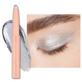 Oulac Waterproof Silver Eyeshadow Pencil – Twist-Up Crayon, Creamy Blendable Texture, Vegan & Cruelty-Free Eye Makeup, 1.25g, 09 Silver Heart