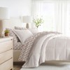 LINENS & HUTCH Bedding Bundle, Reversible Microfiber Comforter Set and