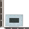 Francfranc Avisco Radio Digital Clock, Blue, Table Clock, Sparkle, Compact,