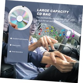 KICHOUSE 1pc Oxford Cloth CD Storage Bag Organizer Container for Disc Preservation and Shock Resistant Design Convenient CD Holder for Home Use and Travel