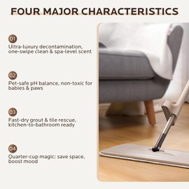 Wind in Hand Mop Soap Brazilian Waves: Luxury Highly Scented Mop Soap for Floor Cleaning - Pet-Safe Concentrated Floor Cleaner 4 FL OZ