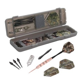 Fat Cat Realtree Hardwoods HD Camo Steel Tip Darts with Storage/Travel Case, 23 Grams
