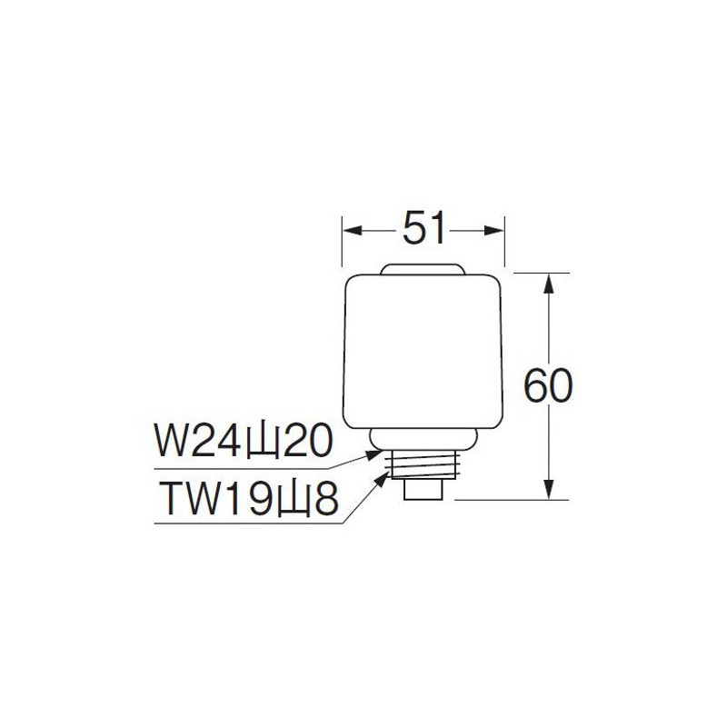 SANEI PR18A-13 Faucet Repair Part, Upper Water Supply Tap, Nominal