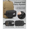 HOTOR Tactical Toiletry Bag Men, MOLLE Pouches, EDC Pouch, Black