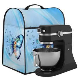 Kitchen Aid - Funda mezcladora compatible con 6-8 cuartos de galón, cubierta mezcladora de soporte de mariposa, cubierta antipolvo con bolsillo con cierre, accesorios mezcladores de cocina, bolsa