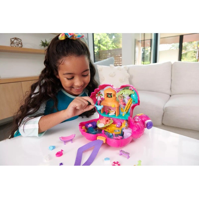 Polly Pocket Muñeca Polly Pocket Set De Juego Flamingo