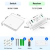 Tedeligo Wireless Light Switch Kit AC 220V 230V Mobile Switch