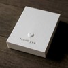 BAY LETTERPRESS 30 Typography Heart Embossed Thank You Cards &