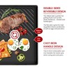 BIG HORN OUTDOORS Cast Iron Griddle Reversible Square Griddle Flat