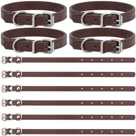 GORGECRAFT Pack of 10 Traditional Kilt Extension Straps 260 x 15 mm PU Leather Scottish Stirrup Leather Cuffs Non-Slip Sleeve Holder Belt Leather Luggage Tag Straps for Kilts Coats Coconut