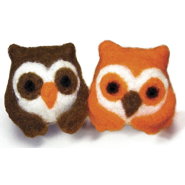 Dimensions Needlecrafts Round and Wooly Owls Needle Felting Kit