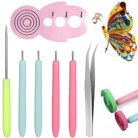 Paper Quilling Quilling Tools Set of 7 Paper Rolling Tools Quilling Slots Cute People Paper Paper Paper Roll Easy Rotation Paper Art Tools Paper Roll DIY Paper Craft Craft Artificial Flower Craft