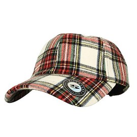 WITHMOONS Baseball Cap Tartan Plaid Check Winter Hat KR11087 (Green)