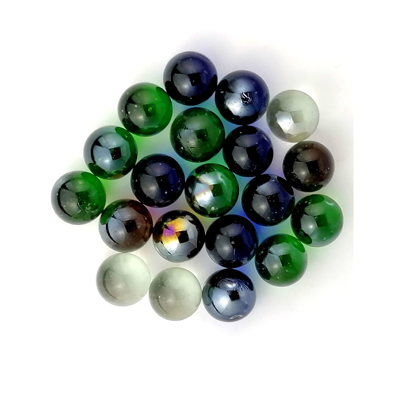 STUWU Large Decorative Marbles 25 mm Glass Marbles Multicoloured Decorative